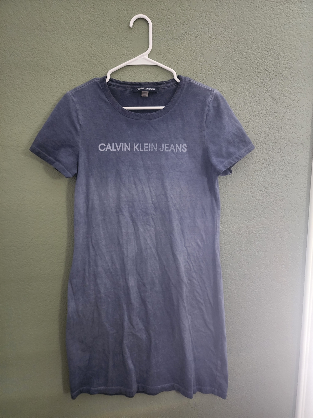 Calvin Klein Jeans Blue Logo Tee Dress